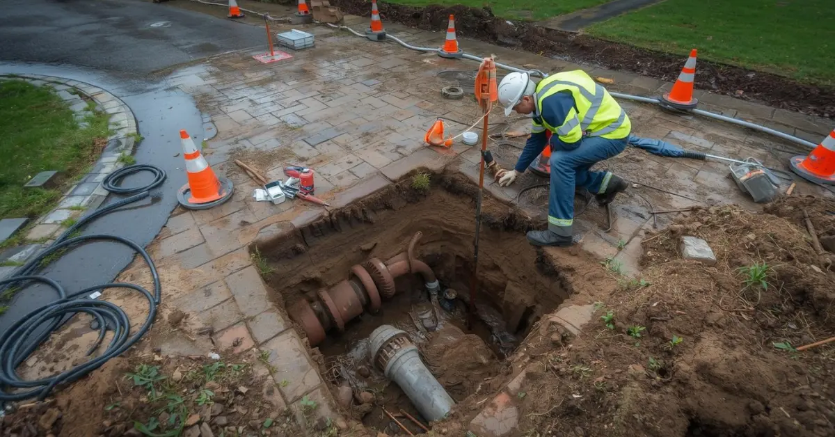 How to repair a water main?