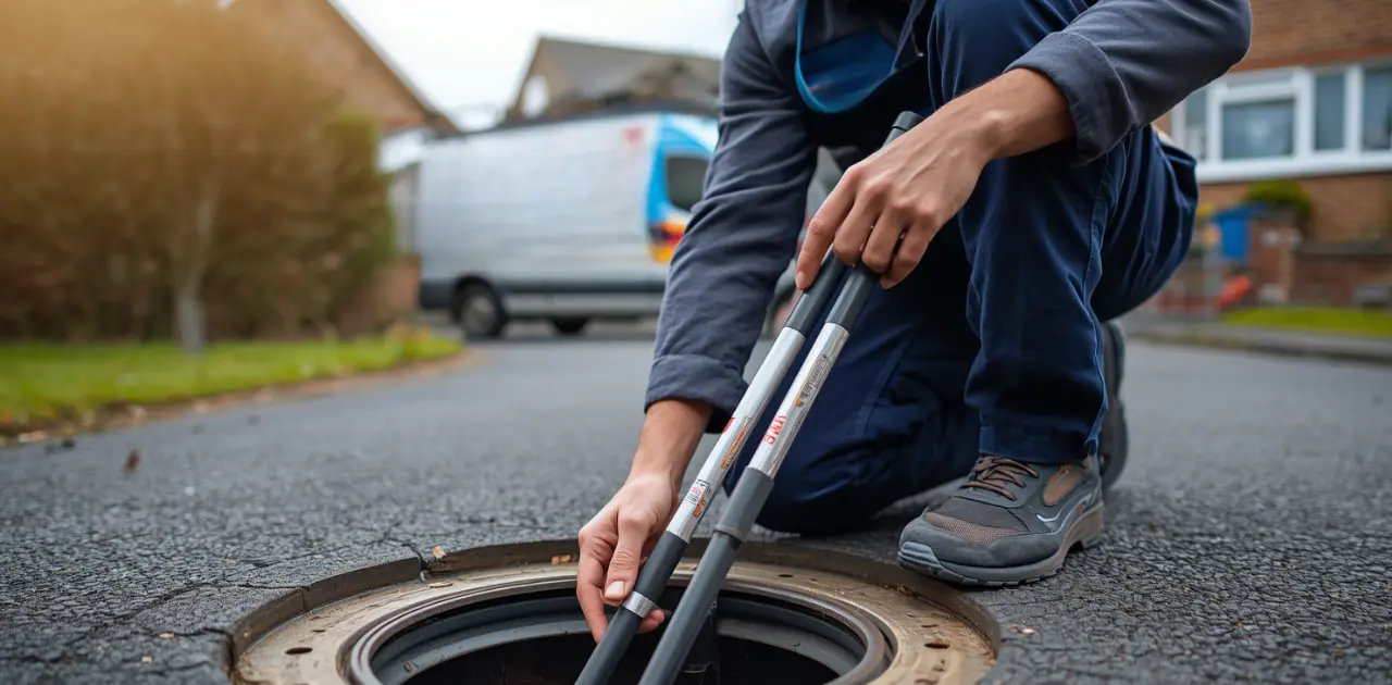 What is drain rodding and how does it differ from jetting?